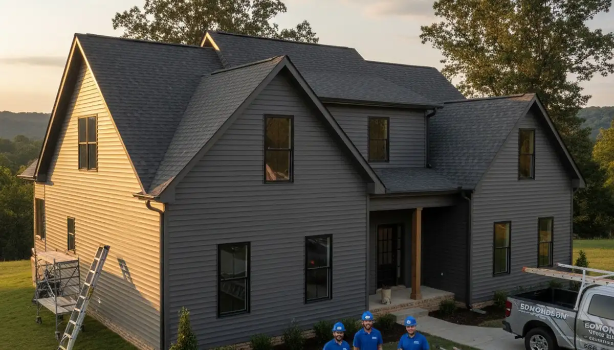 Vinyl siding installation by professional contractors in Memphis, TN homes and businesses