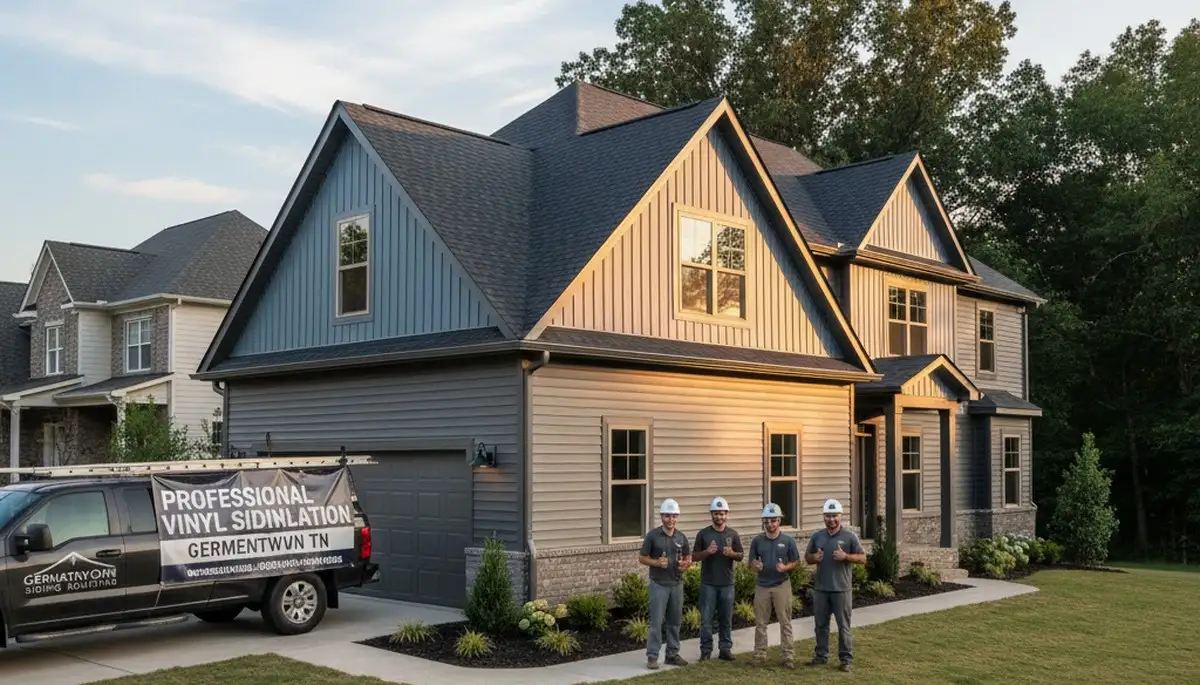 Professional vinyl siding installation on home exterior in Memphis, TN