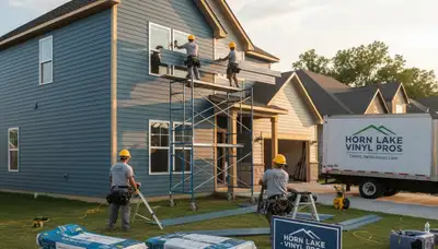 Professional vinyl siding installation on home exterior in Memphis, TN
