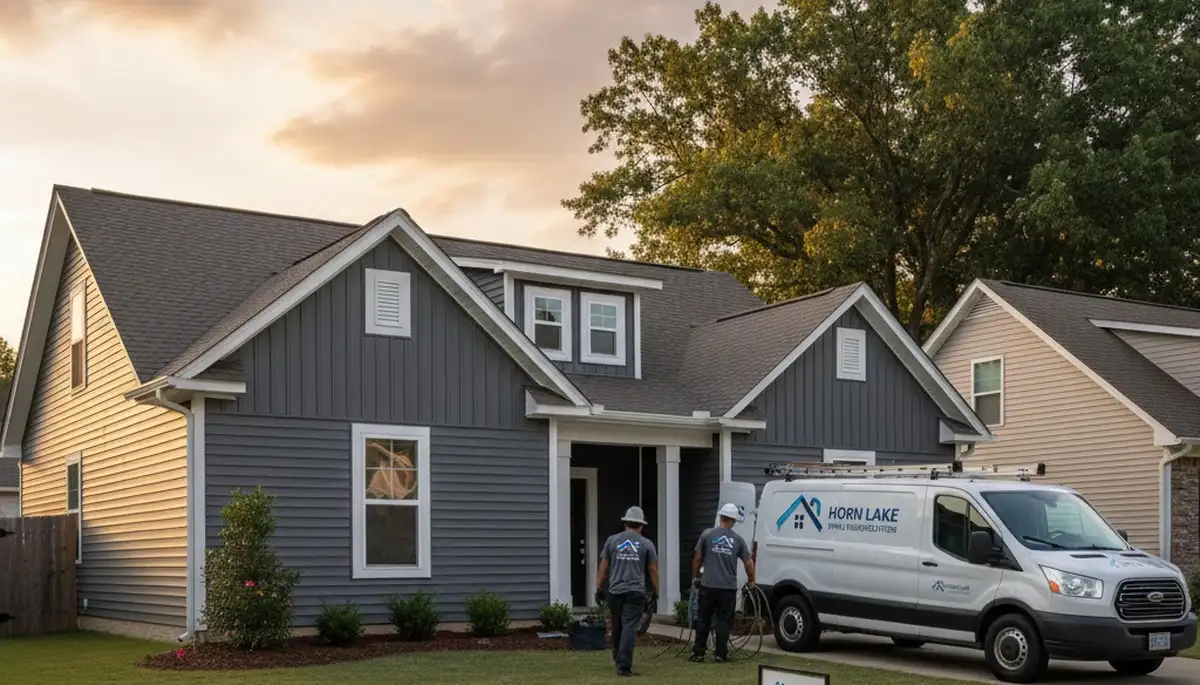 Vinyl siding installation in Memphis, TN for a residential home exterior upgrade