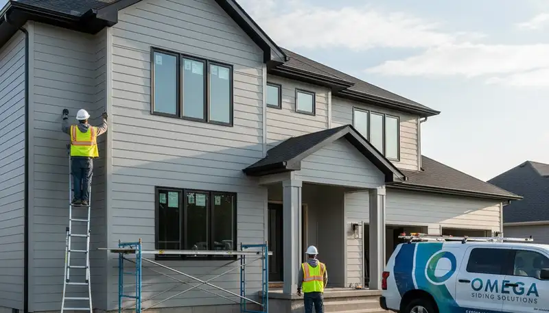 Professional vinyl siding installation on home exterior in Memphis, TN by Next Level Exteriors