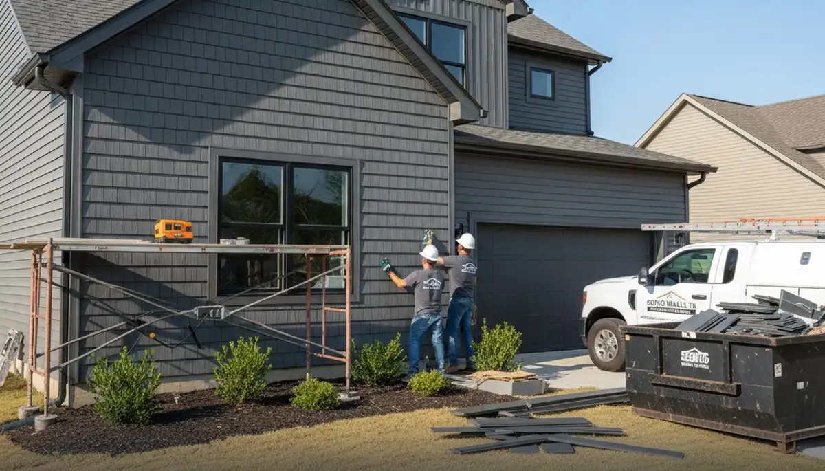 Professional vinyl siding installation on home exterior in Memphis, TN