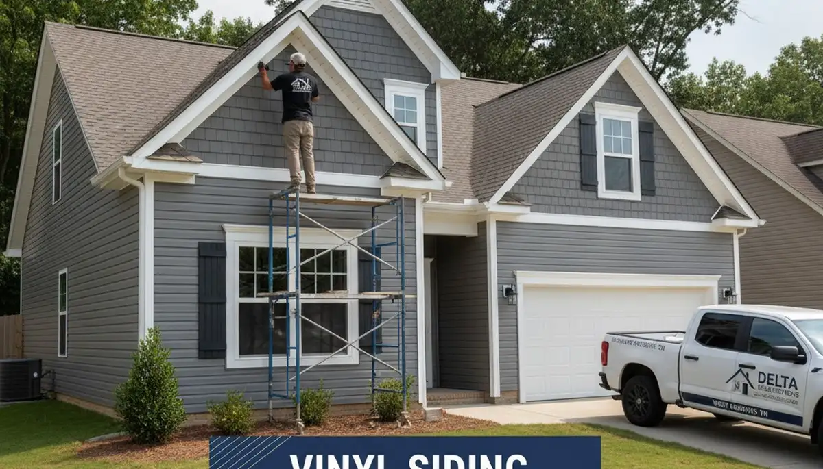 Professional vinyl siding installation on home exterior in Memphis, TN