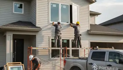 Vinyl siding and window replacement on Memphis TN home by Next Level Exteriors